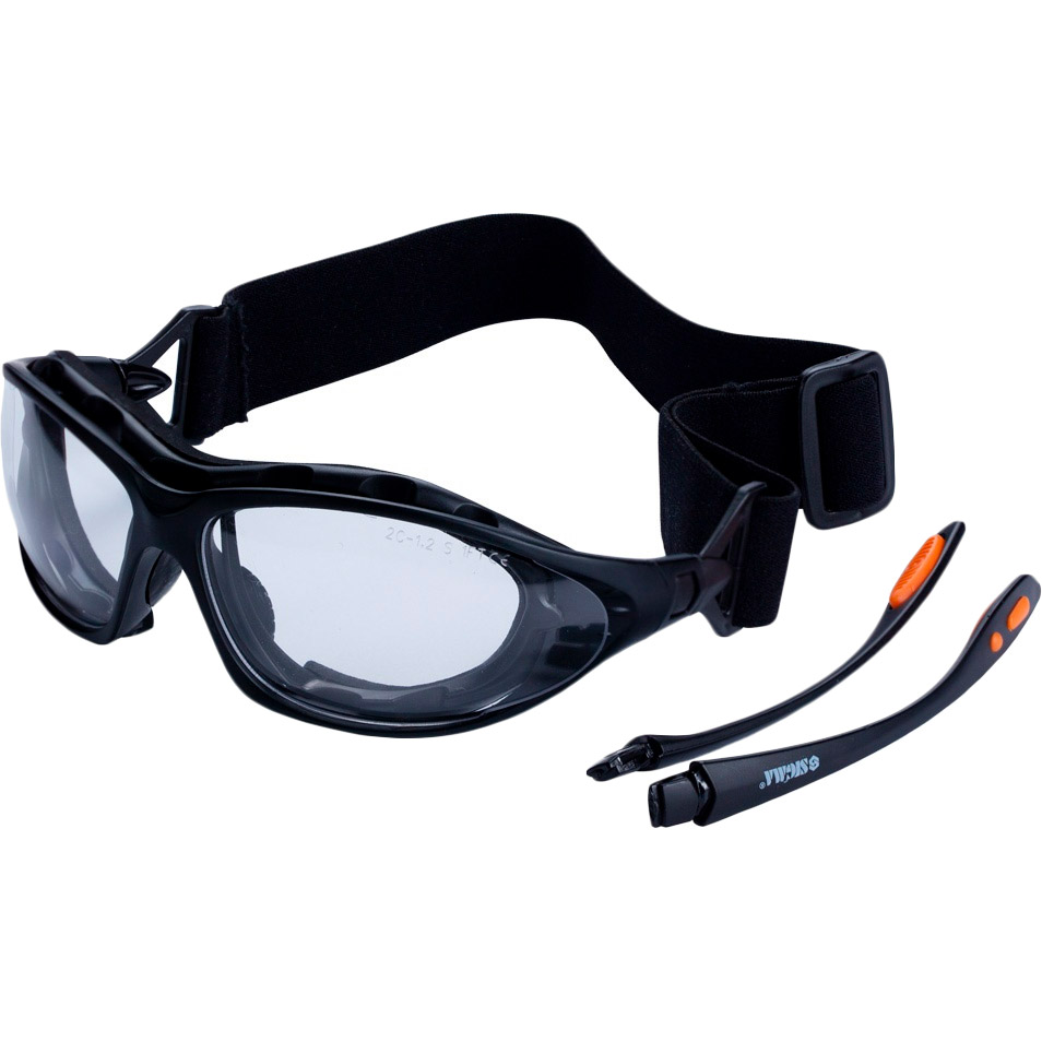 Окуляри захисні Sigma Super Zoom anti-scratch anti-fog + обтюратором і змінними дужками Прозорі (9410911) Додатково колір лінзи: прозорий
