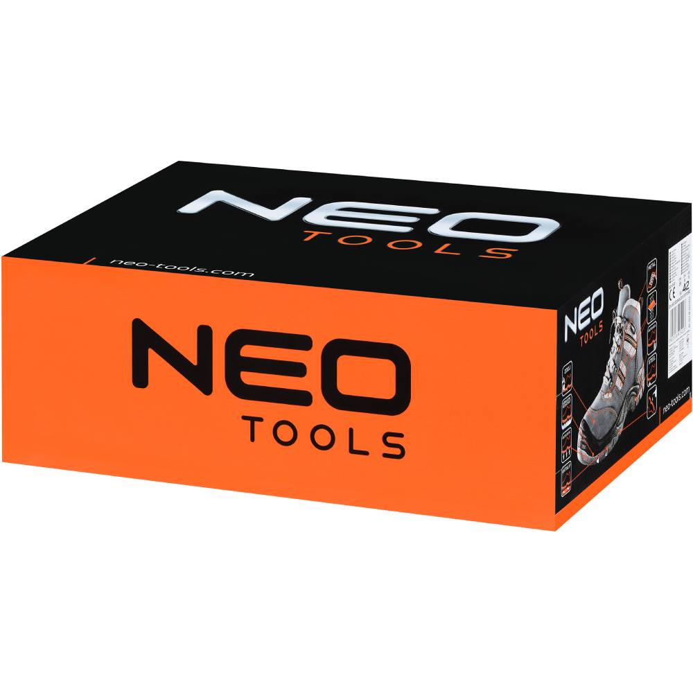 Черевики NEO TOOLS 45 р Сині (82-046) Додатково антиковзна та антиелектростатична підошва; сталева антипрокольна прокладка; черевики стійкі до впливу масел, бензину та інших органічних розчинників