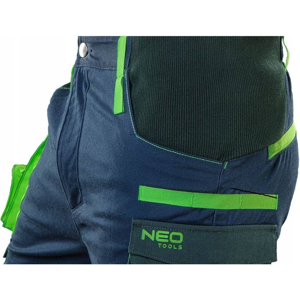 Штани NEO TOOLS Premium L/52 р Сині (81-226-L) Додатково кишені для наколінників; навісні кишені; щільність тканини: 360 г/м2