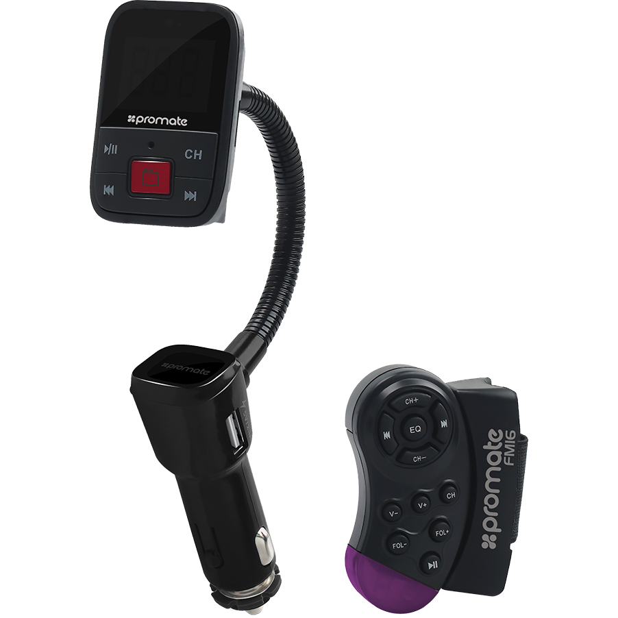 

FM-трансмиттер PROMATE FM16 Black, FM-трансмиттер FM16 Black