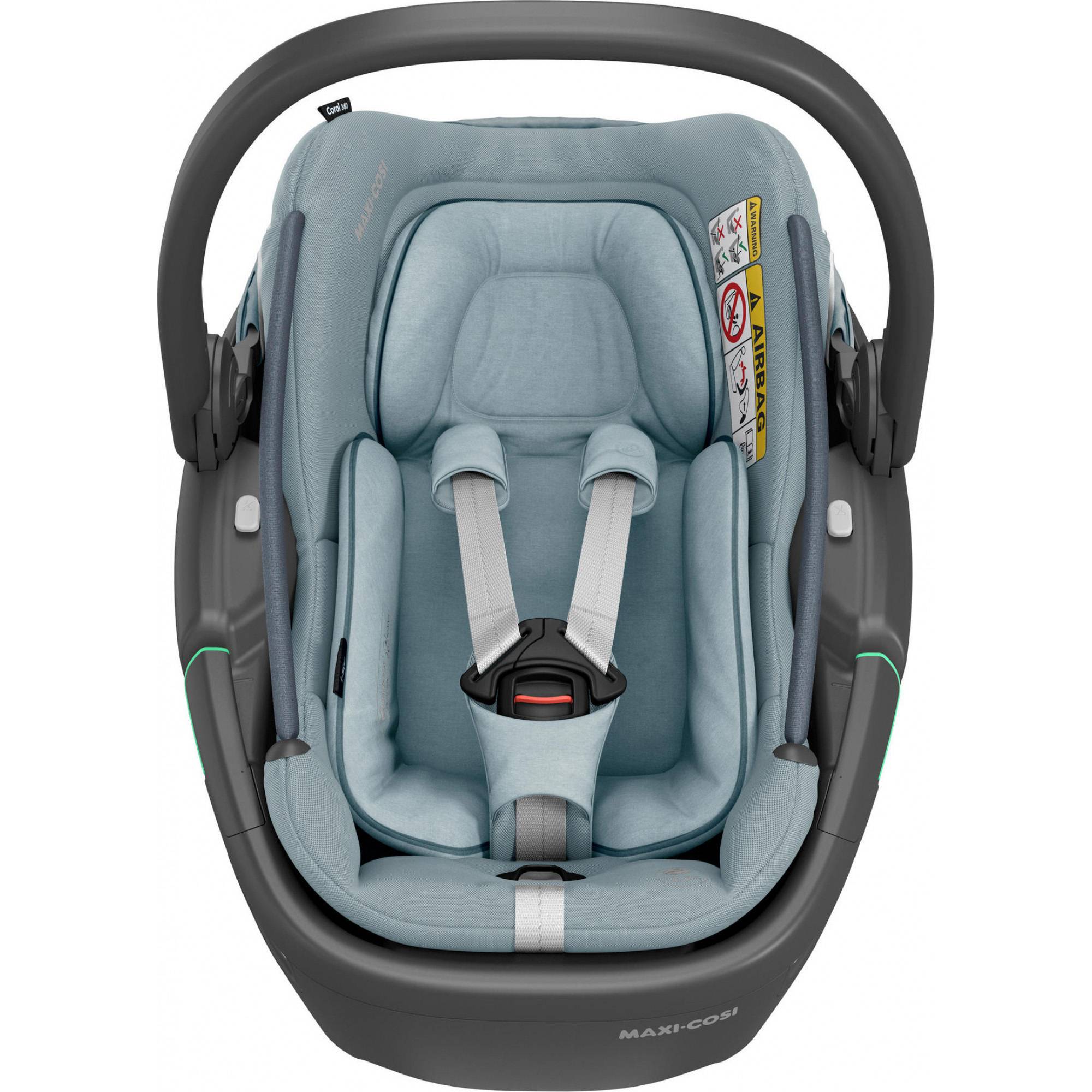 Автокрісло MAXI-COSI Coral 360 Essential Grey/Black Shell (8559050111) Ремені крісла 3-х точкові