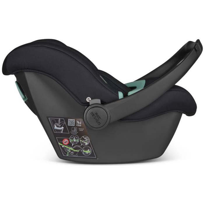 Автокрісло ABC DESIGN Tulip i-Size Black (12005101000) Кріплення в машині система жорсткого кріплення (Isofix)