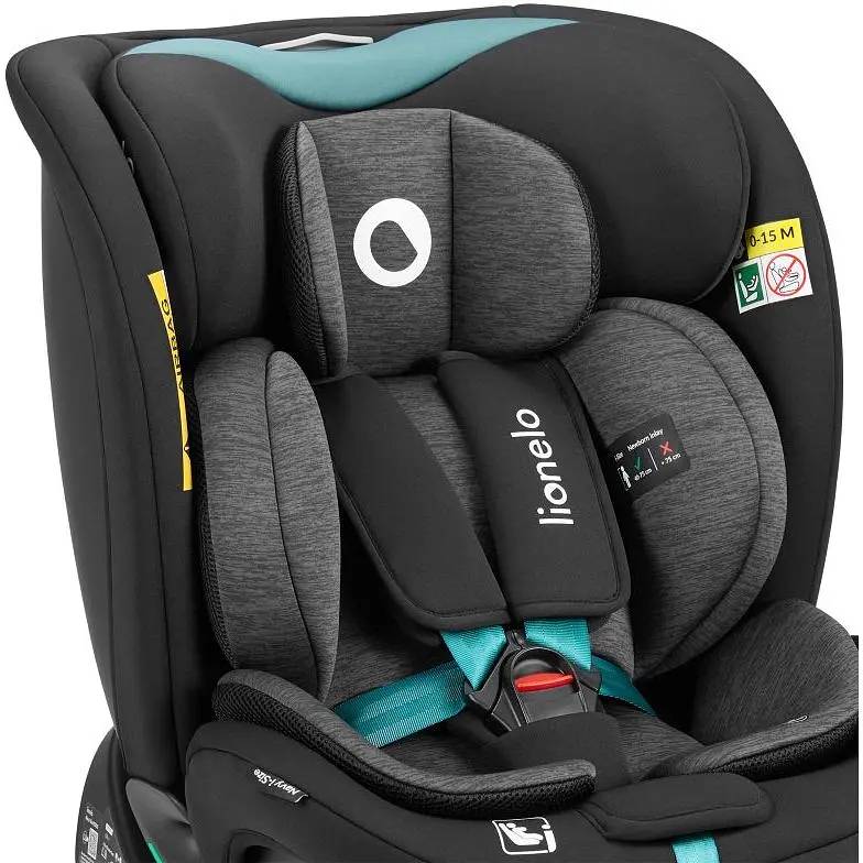 Внешний вид Автокресло LIONELO NAVY I-SIZE BLACK TURQUOISE (LO-NAVY I-SIZE BLACK TURQUOISE)