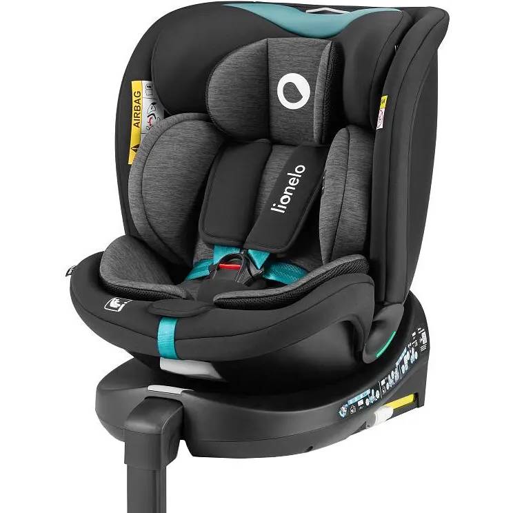 Автокресло LIONELO NAVY I-SIZE BLACK TURQUOISE (LO-NAVY I-SIZE BLACK TURQUOISE)