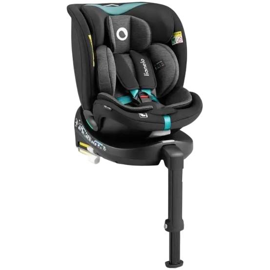 Автокресло LIONELO NAVY I-SIZE BLACK TURQUOISE (LO-NAVY I-SIZE BLACK TURQUOISE) Возраст с рождения до 12 лет