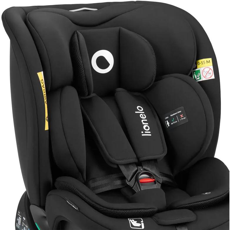 Автокрісло LIONELO NAVY I-SIZE BLACK ONYX (LO-NAVY I-SIZE BLACK ONYX) Вік с рождения до 12 лет