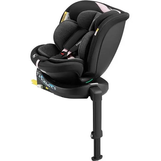 Автокресло LIONELO NAVY I-SIZE BLACK PINK (LO-NAVY I-SIZE BLACK PINK) Возраст с рождения до 12 лет