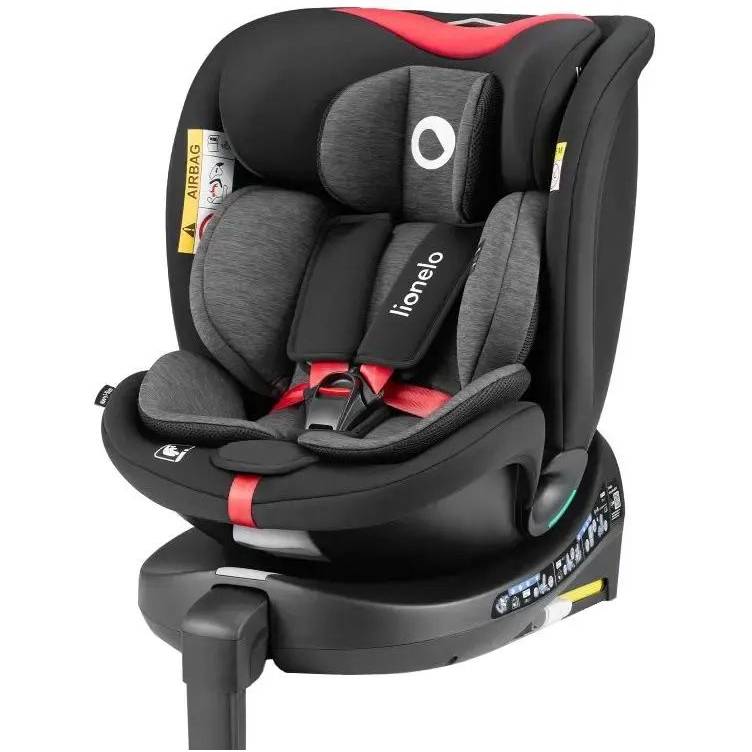 Автокресло LIONELO NAVY I-SIZE BLACK RED (LO-NAVY I-SIZE BLACK RED)