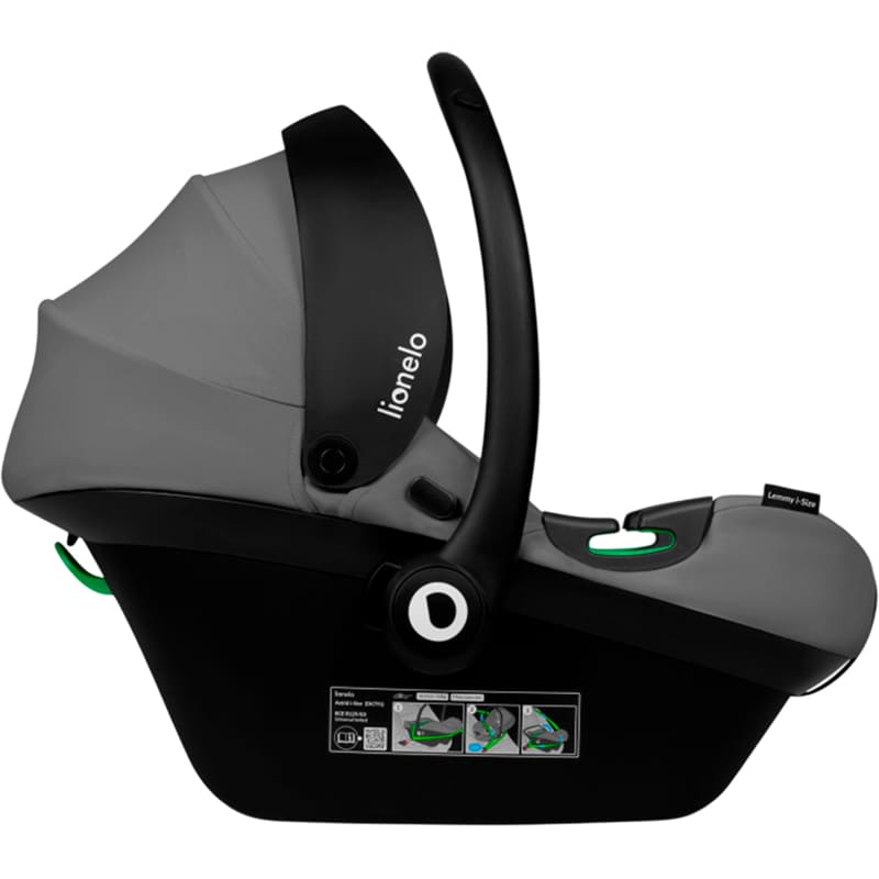 Автокрісло LIONELO Lemmy i-Size Grey (LO-LEMMY I-SIZE GREY) Вік с рождения до 12 лет