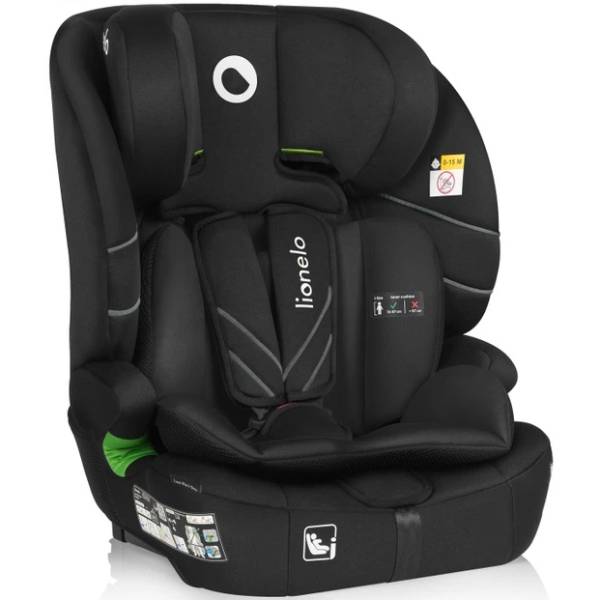 Автокресло Lionelo Levi Fix I-Size Black Carbon Ремни кресла 5-ти точечные