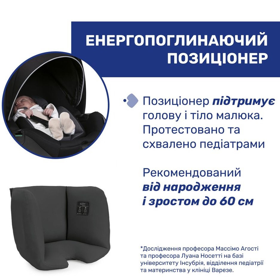 Автокресло CHICCO Kory Plus i-Size Black (87146.45) Установка в салоне против хода движения