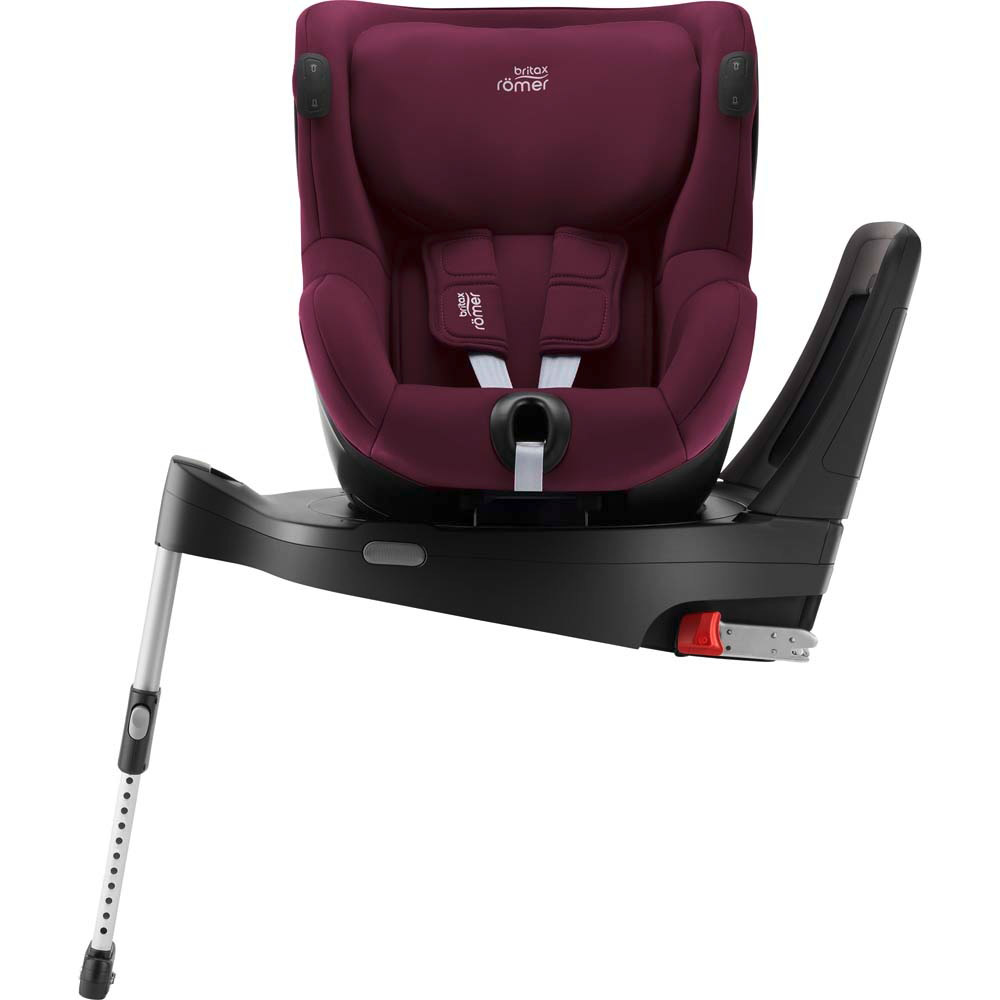 Автокрісло BRITAX ROMER DUALFIX iSENSE Burgundy Red Установка в салоні за напрямком руху