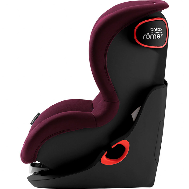 Автокрісло BRITAX ROMER KING II LS BLACK SERIES Burgundy Red Установка в салоні за напрямком руху