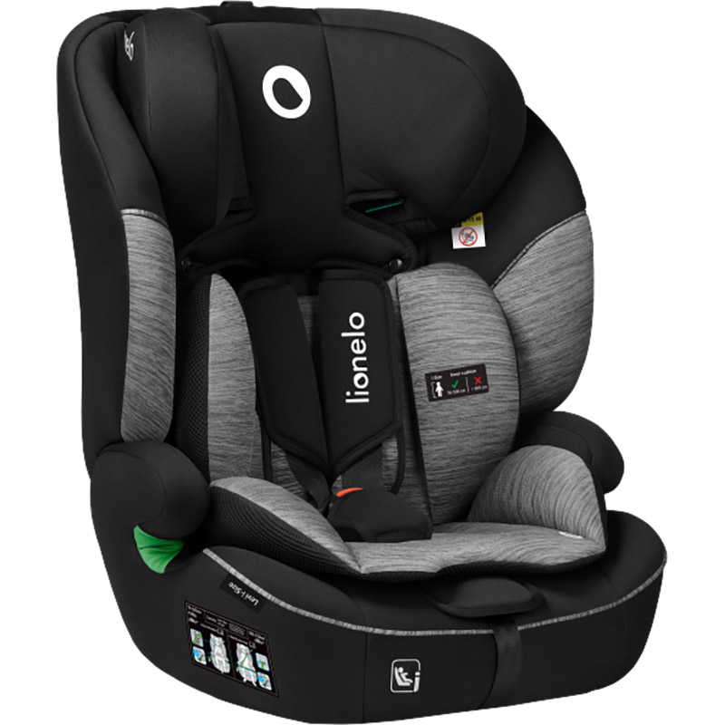 Автокрісло Lionelo Levi I-Size Black Grey (5903771706216) Установка в салоні за напрямком руху