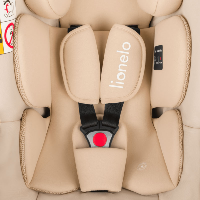 Автокресло Lionelo Astrid I-Size Set Beige Sand (5903771709255) Установка в салоне универсальное