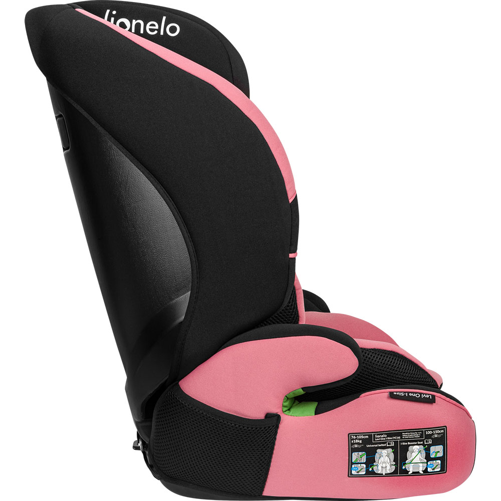 Автокрісло Lionelo Levi One I-Size Pink Rose Кріплення в машині система жорсткого кріплення (Isofix)