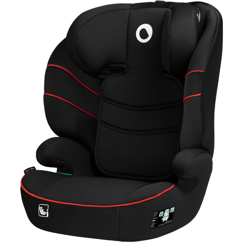 Автокрісло LIONELO Lars i-Size Sporty Black Red (LO-LARS I-SIZE SPORTY BLACK RED)