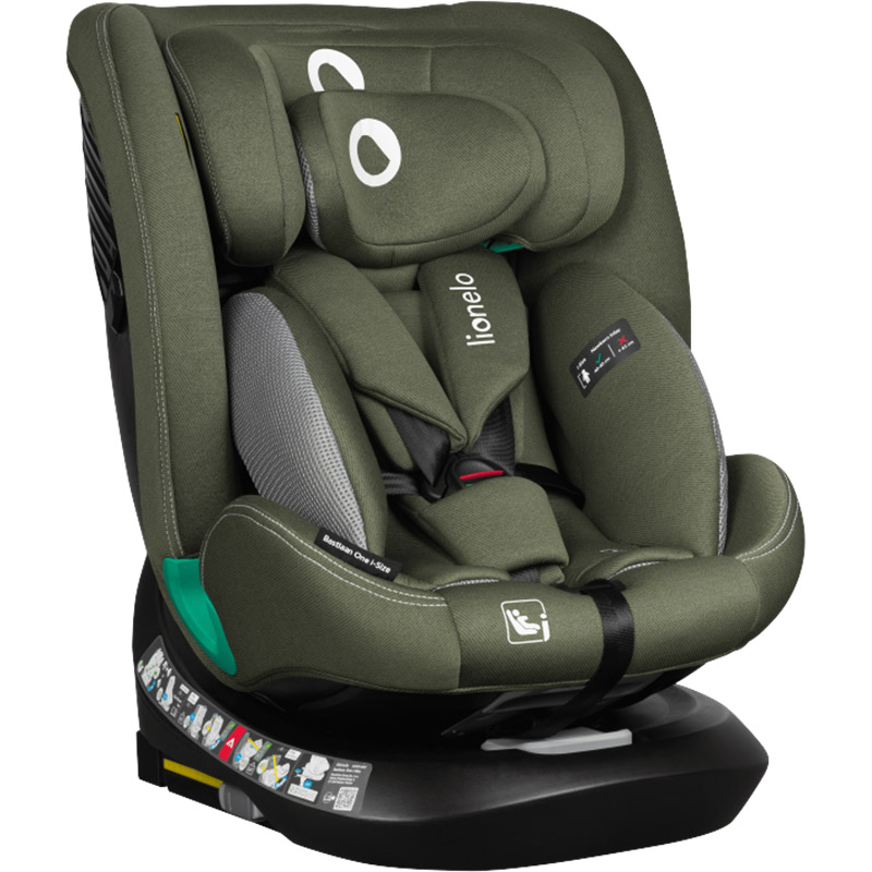 Автокресло Lionelo Bastiaan One i-Size Green Olive (5903771707695) Ремни кресла 5-ти точечные