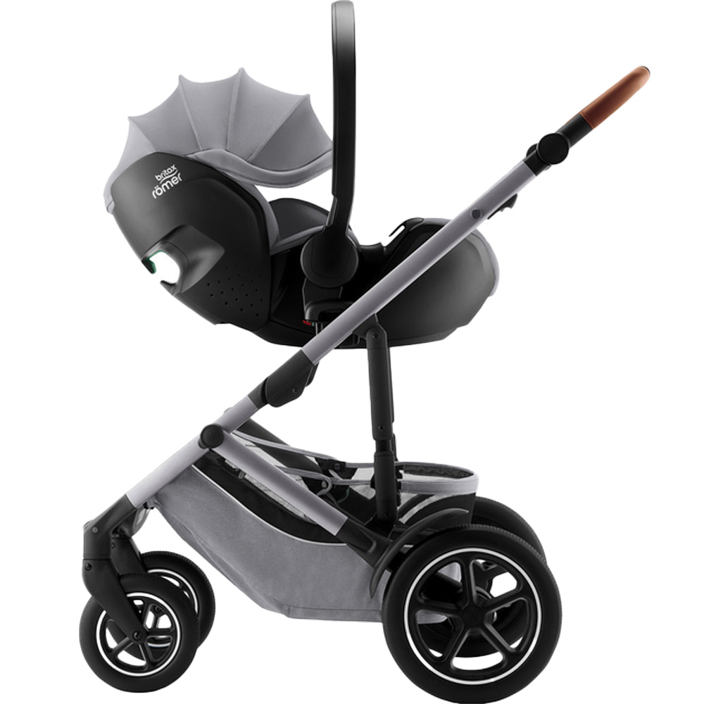 Автокресло BRITAX-ROMER BABY-SAFE PRO Frost Grey (2000040136) Крепление в машине только ремень автомобиля