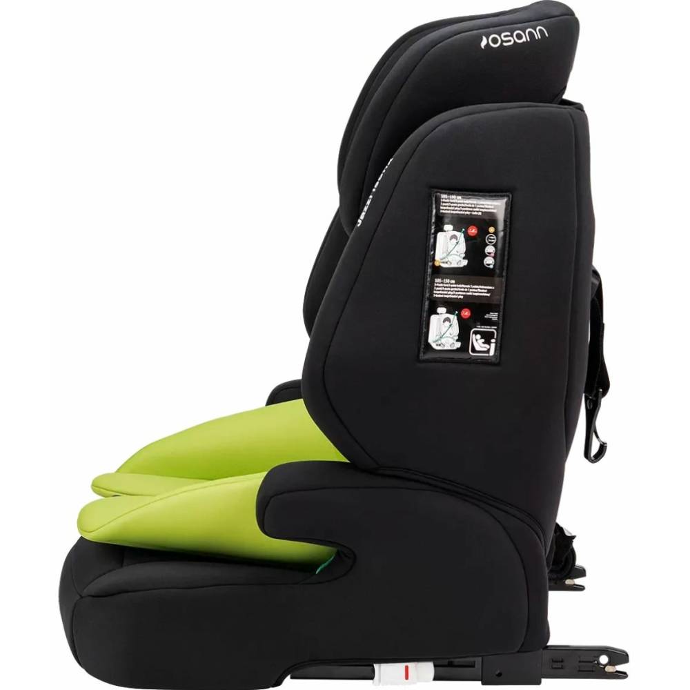 Автокрісло Osann Jazzi Isofix i-Size Nero+Lime (ecp102-287-04) Вік від 9 місяців до 12 років