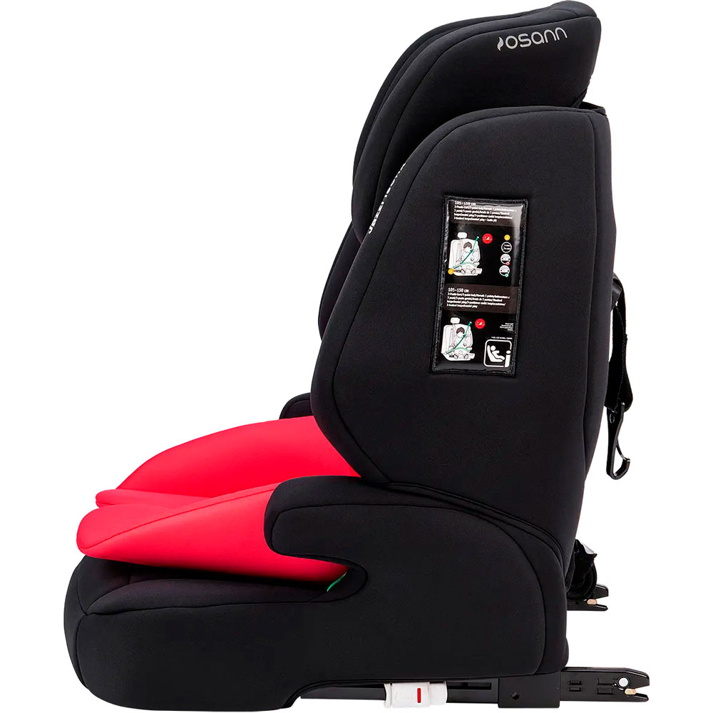 Автокрісло OSANN Jazzi Isofix i-Size Nero+Coral (ecp102-287-19) Вік від 9 місяців до 12 років