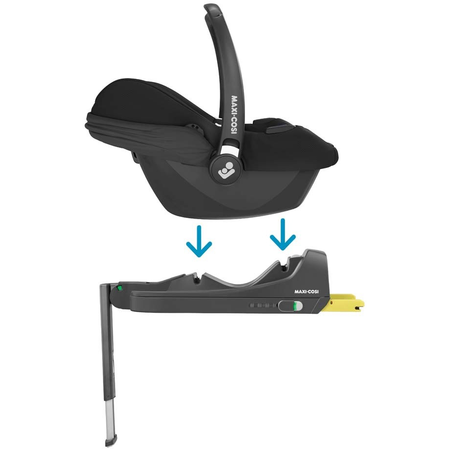 Автокрісло MAXI-COSI CabrioFix i-Size Essential Black (8558672112) Кріплення в машині система жорсткого кріплення (Isofix)