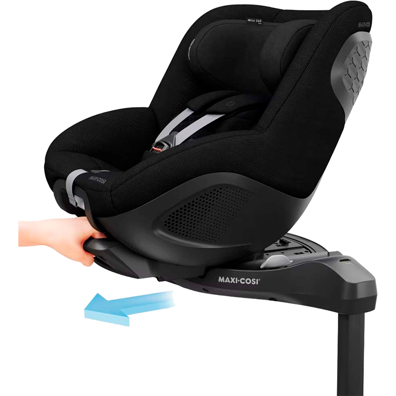 Автокресло MAXI-COSI Mica 360 PRO i-Size Authentic Black Установка в салоне универсальное