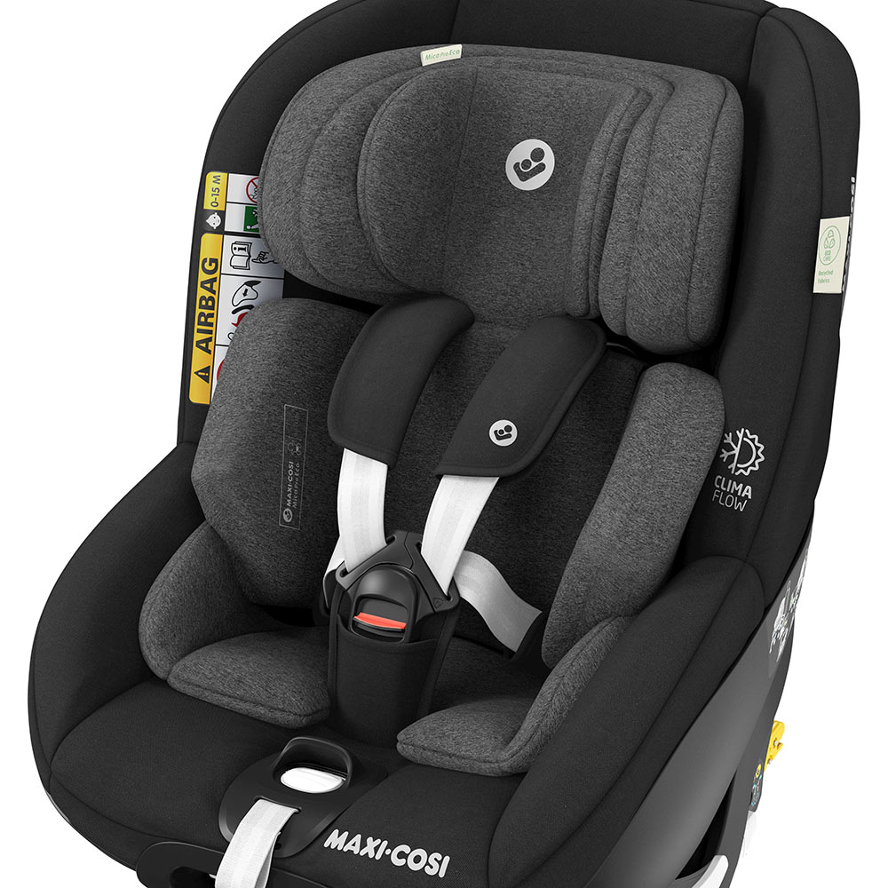 Автокресло MAXI-COSI Mica PRO ECO i-Size Authentic Black (8515671110) Ремни кресла 5-ти точечные