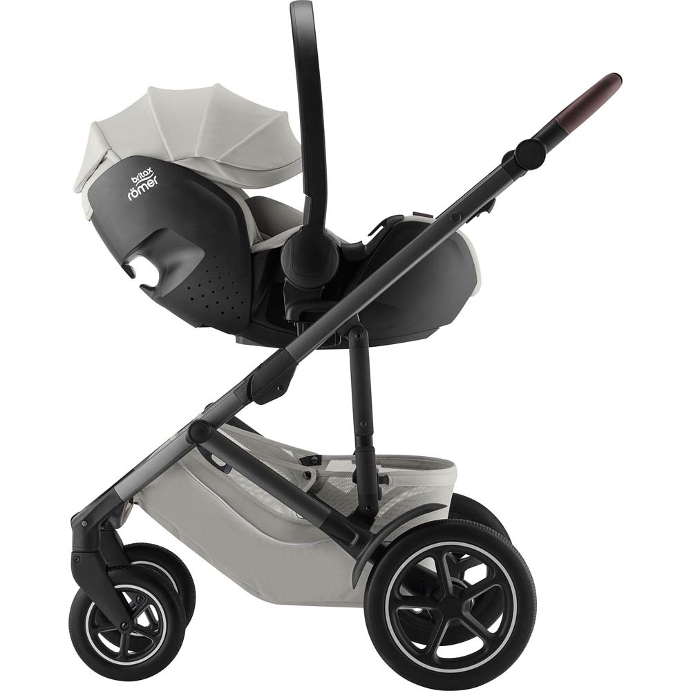 Автокресло BRITAX-ROMER BABY-SAFE PRO LUX Linen Grey (2000040843) Крепление в машине только ремень автомобиля