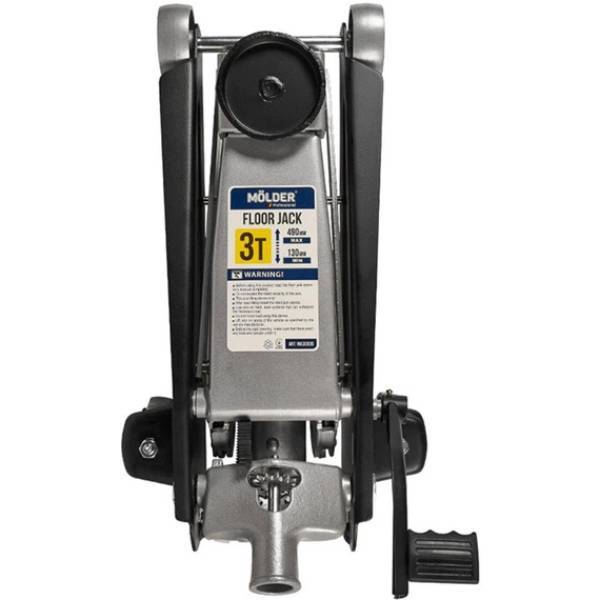 Домкрат MOLDER 130-490 мм 3 т з педаллю (MA30030) Особливості Вид – гідравлічні; тип конструкції – підкатні; вантажопідйомність – 3 т; мінімальна висота підйому – 130 мм; максимальна висота підйому – 490 мм