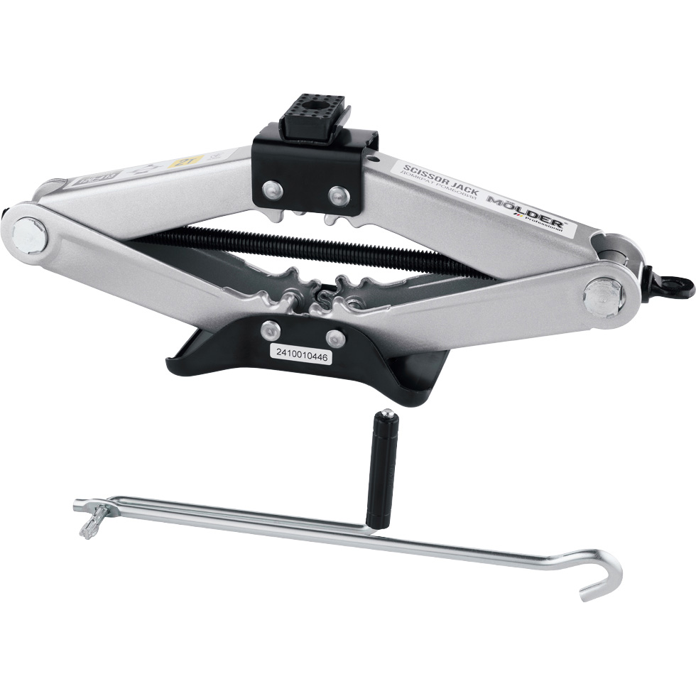 Домкрат механічний ромбоподібний MOLDER 2 т 120-413 мм (MA32020) Особливості Вид: механічні, тип конструкції: ромбоподібні, вантажопід.: 2 т, мінімальна висота підйому: 120 мм, максимальна висота підйому: 413 мм