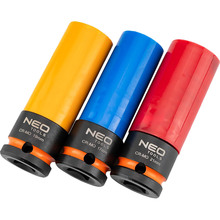 Набор торцевых головок NEO TOOLS  1/2", 17,19,21 мм (12-350)