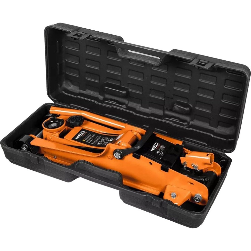 Зовнішній вигляд Домкрат гідравлічний NEO TOOLS підкатний 2.5 т 85-385 мм (11-733)