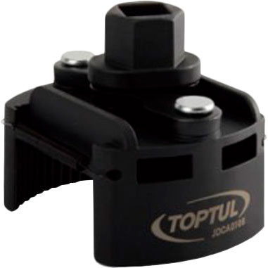 

Съемник масляного фильтра TOPTUL 60-80 мм (JDCA0108), Съёмник м/фильтра 60-80 мм 1/2" 21 мм