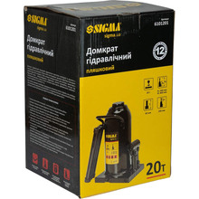 Домкрат гидравлический бутылочный SIGMA 20т H 242-452 мм (6101201)