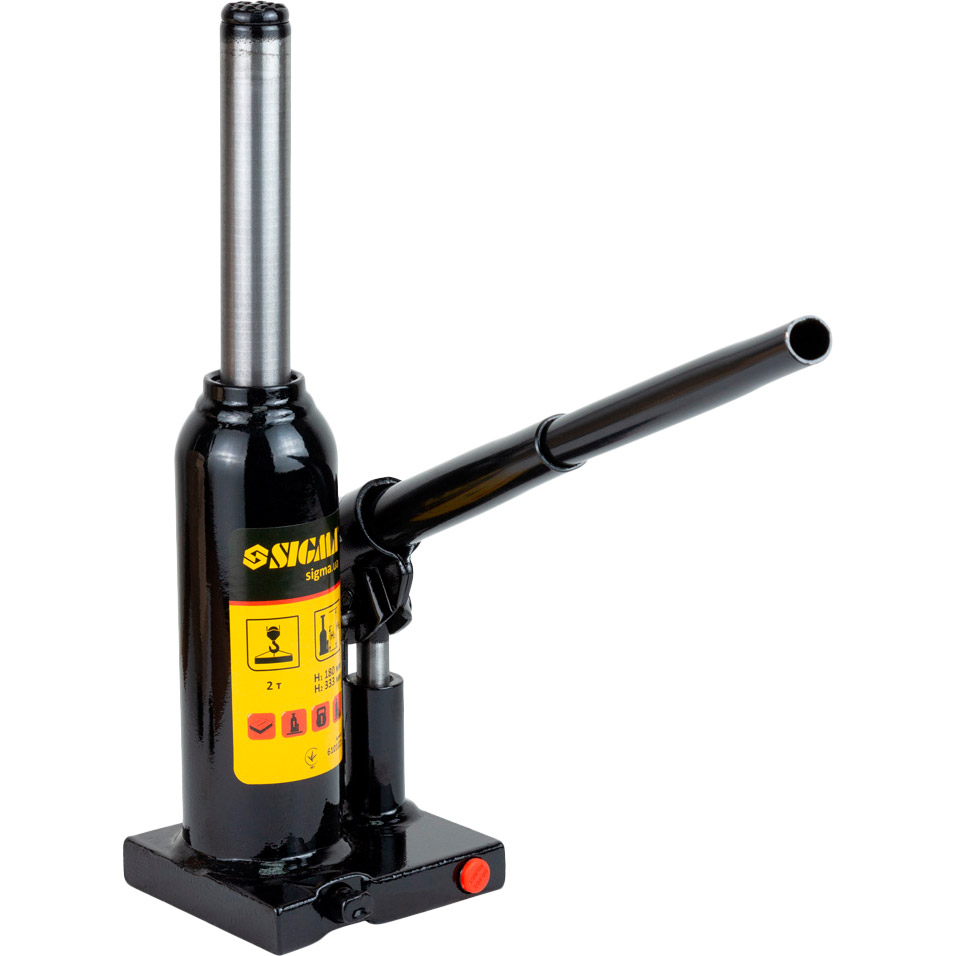 Фото Домкрат гідравлічний пляшковий Sigma 180-333 мм 2 т (6101021)