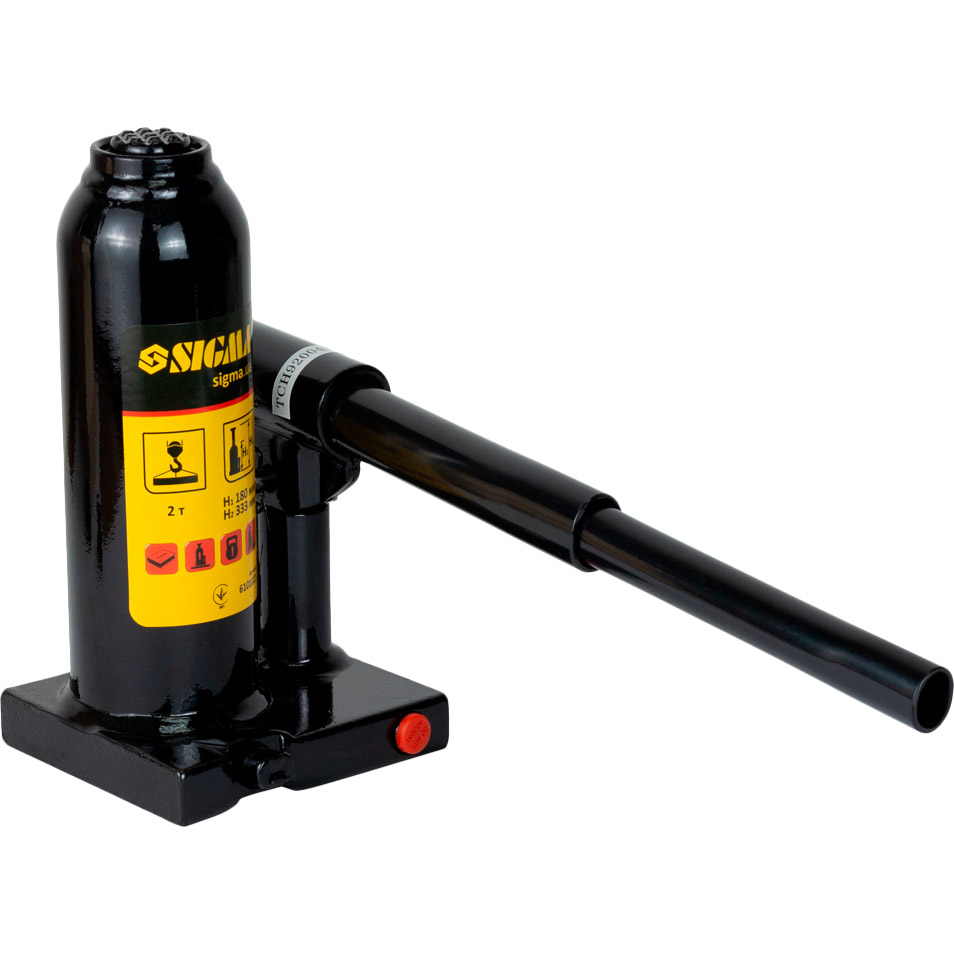 Домкрат гідравлічний пляшковий Sigma 180-333 мм 2 т (6101021) Клас гаражне обладнання