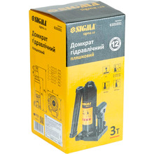 Домкрат гідравлічний пляшковий Sigma 193-373 мм 3 т (6101031)
