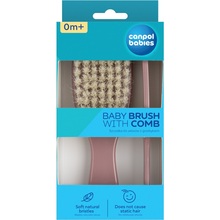 Щітка та гребінець для волосся CANPOL BABIES GOLD Pink (7/406_pin2)