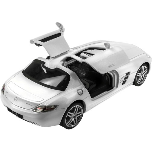 Шоссейный MEIZHI 1:24 Mercedes-Benz SLS AMG белый (MZ-25046Аw) Питание Никель-кадмиевые AAA аккумуляторы 4.8 В 700 мАч