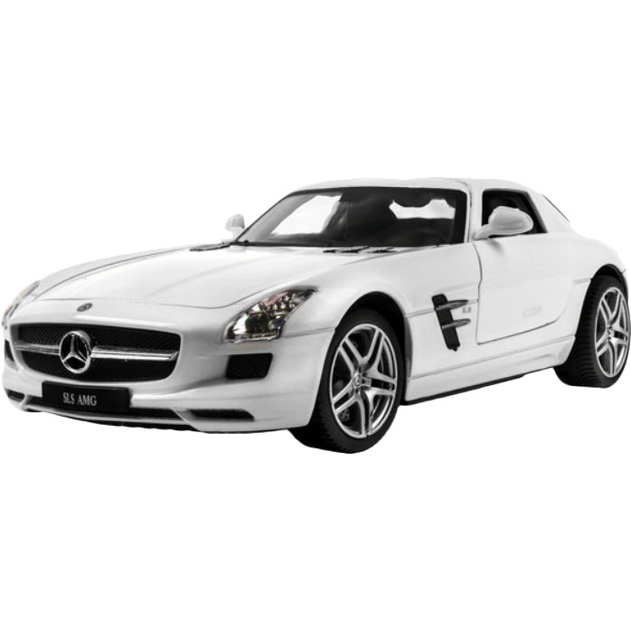 Шоссейный MEIZHI 1:24 Mercedes-Benz SLS AMG белый (MZ-25046Аw)