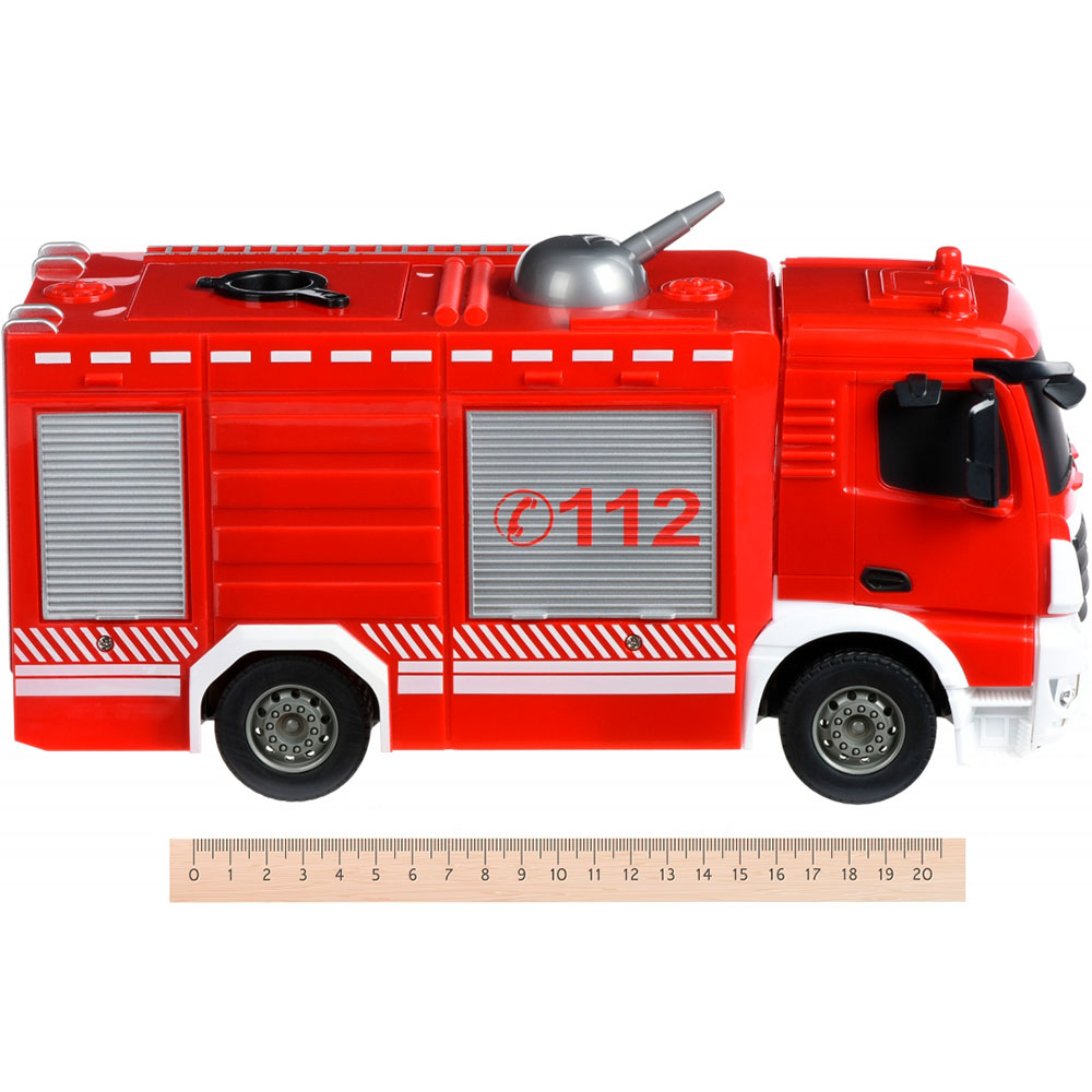 Пожарная машина с распыльтелем воды SAME TOY (E572-003) Комплектация Пожарная машина, пульт управления, зарядное устройство.