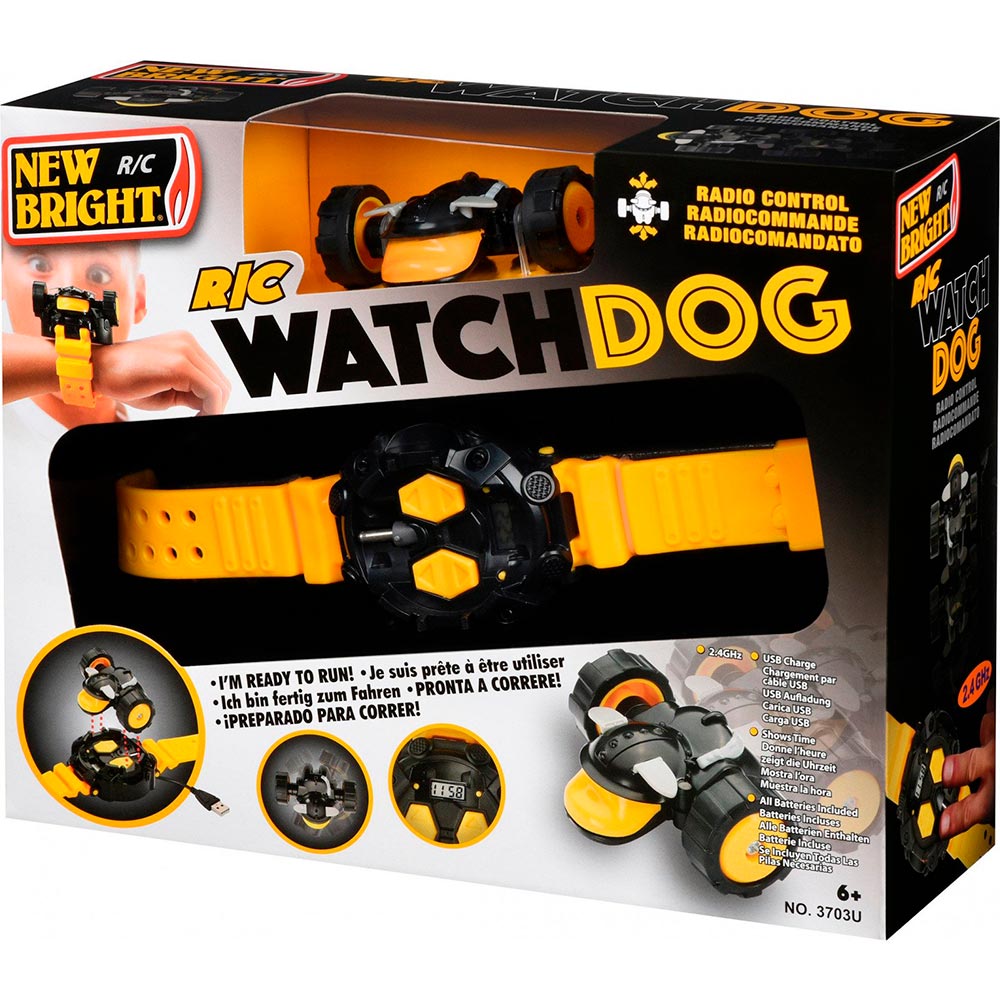 Машинка на радіоуправлінні New Bright Watchdog Clock Yellow (3703U-1) Радіоуправління 2.4 ГГц