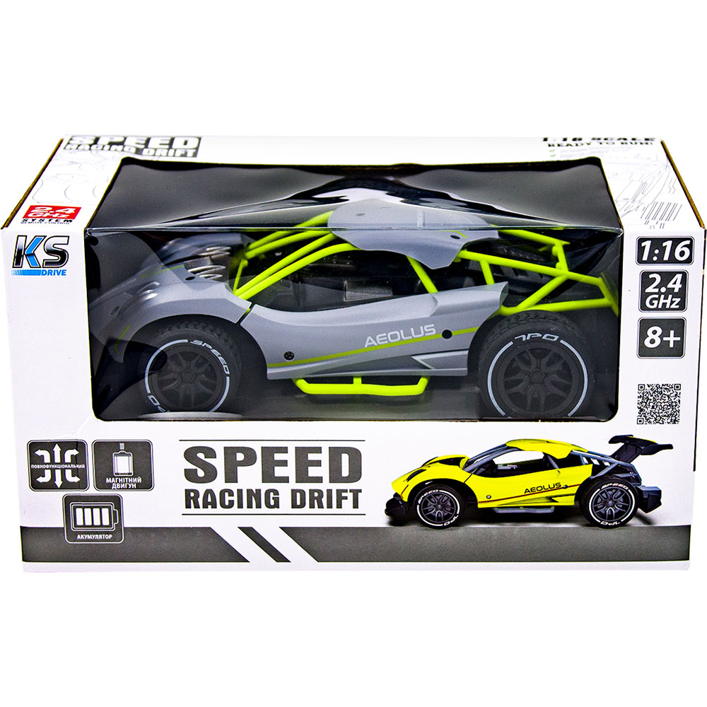 Зображення Машинка Sulong Toys Speed Racing Drift Aeolus Сірий (SL-284RHG)