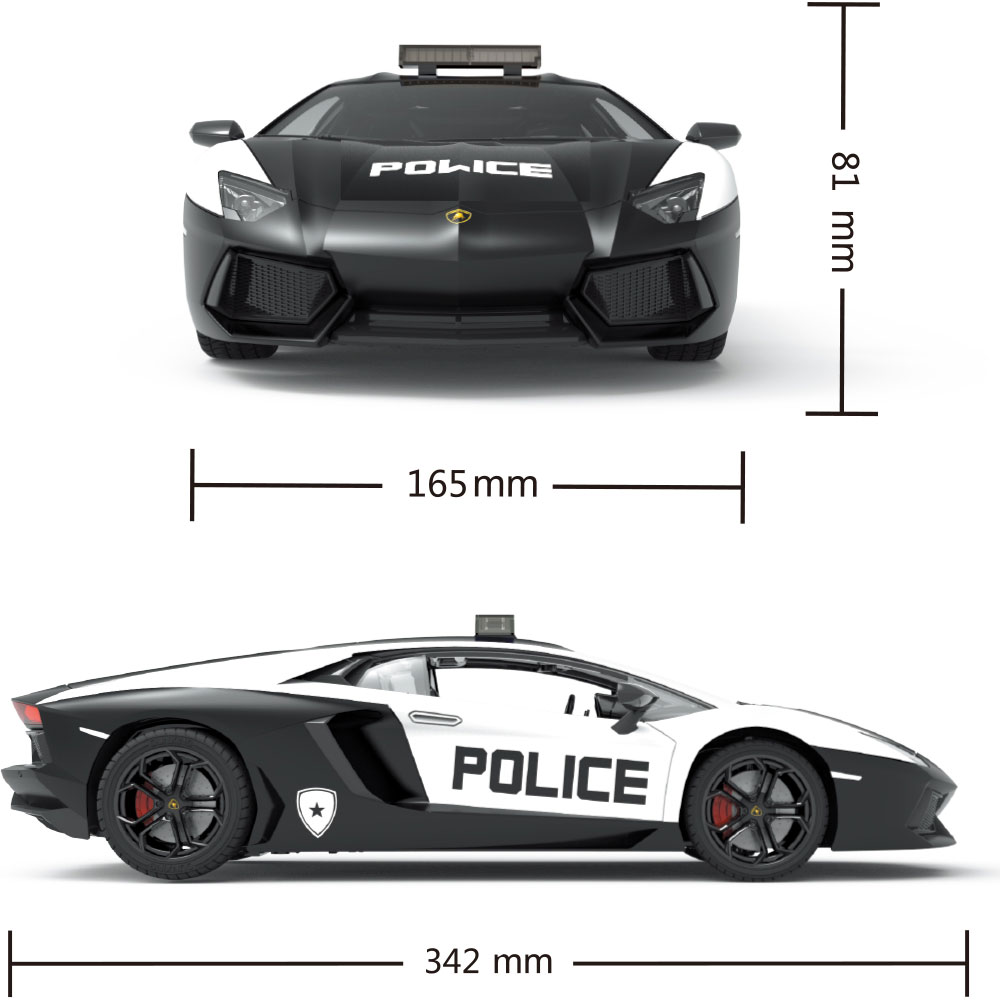 Зовнішній вигляд Машинка на р/в KS Drive Lamborghini Aventador Police (114GLPCWB)