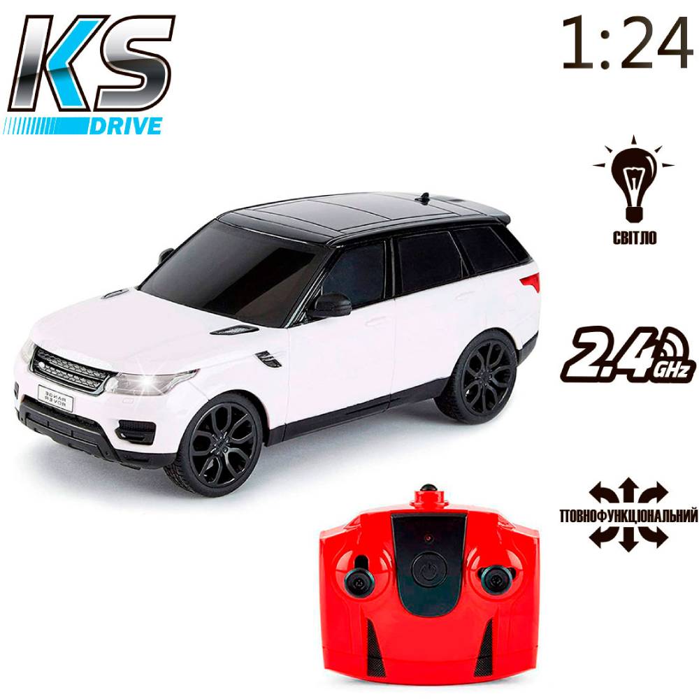 Внешний вид Машинка на р/у KS Drive Land Rover Range Rover Sport White (124GRRW)