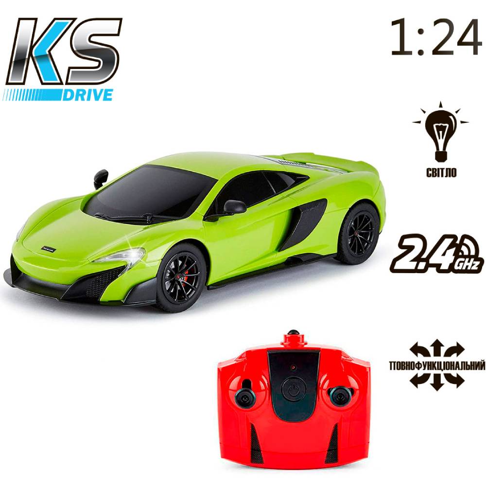 Зовнішній вигляд Машинка на р/в KS Drive Mclaren 675LT Green (124GMGR)