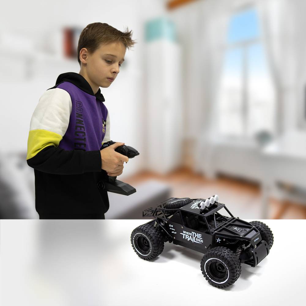 В Фокстрот Машинка на р/у Sulong Toys Off-Road Crawler Race 1:14 Matte Black (SL-309RHMBl)