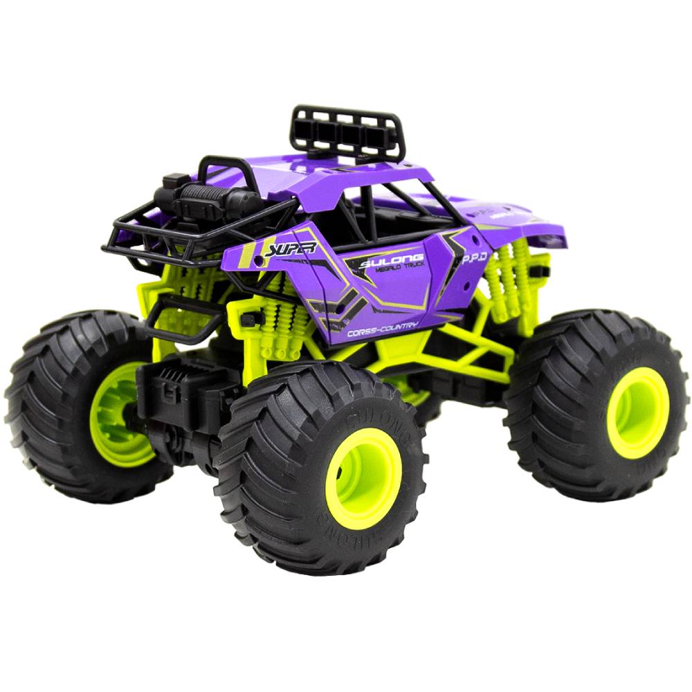 Машинка на р/у Sulong Toys Bigfoot Off-Road Violet (SL-358RHV) Питание 3 батарейки АА для автомобиля, 2 батарейки АА для пульта