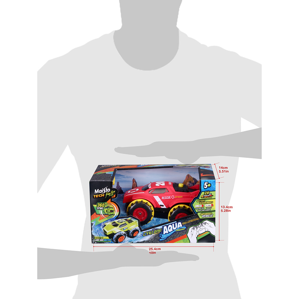 В Фокстрот Машинка на р/у MAISTO TECH  Cyklone Aqua Red (40306)
